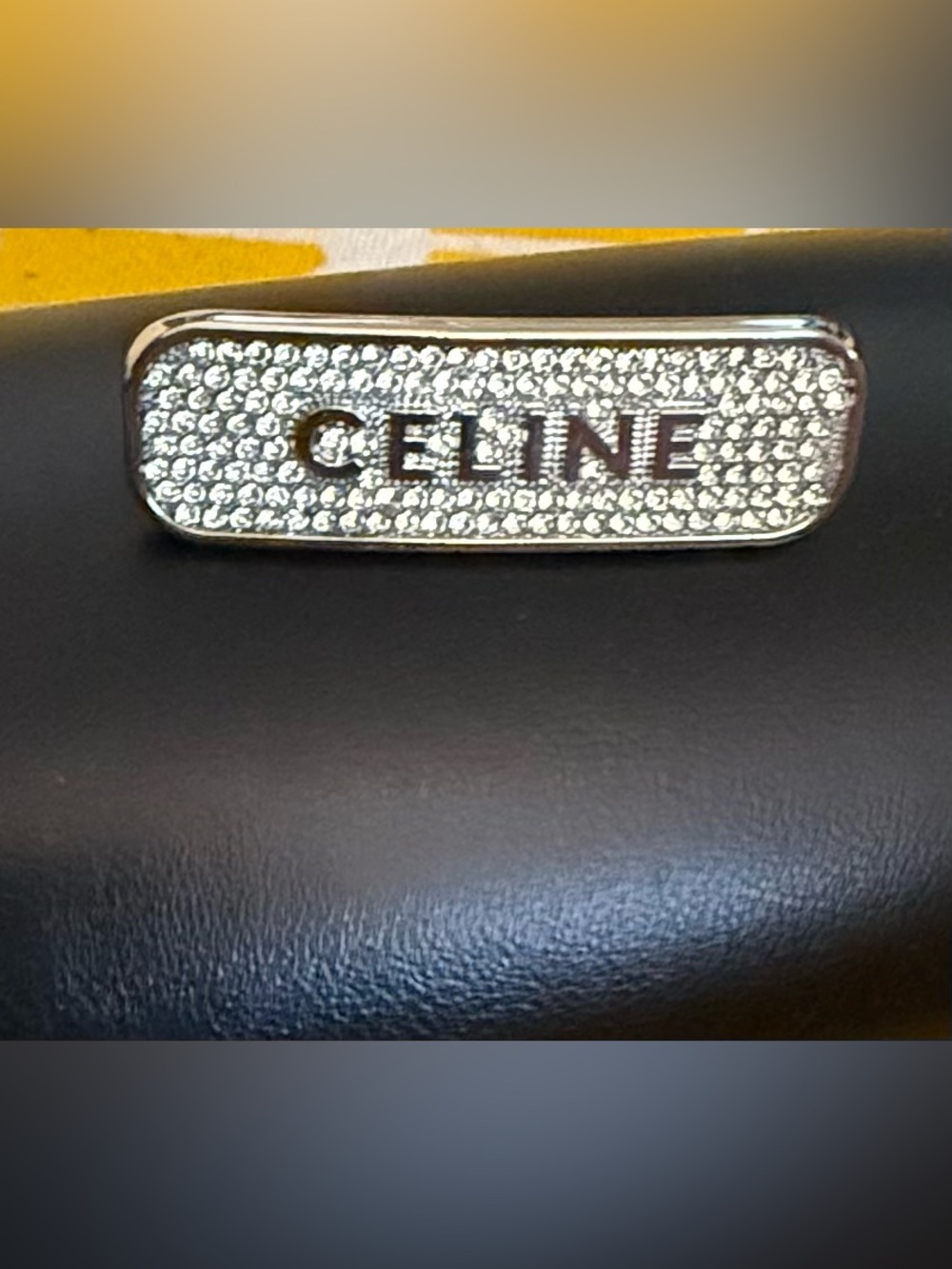 Celine Silver-Tone Metal Hair Clip